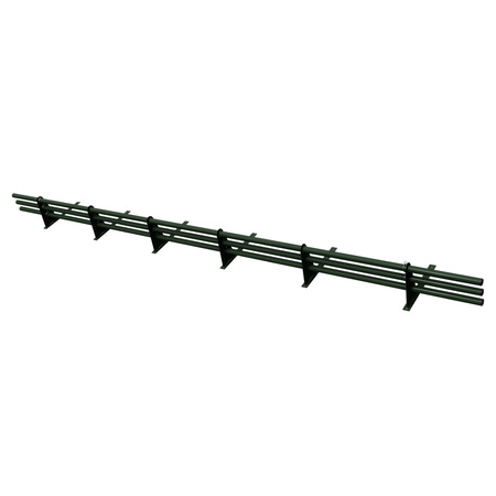Komplettes 3-Rohre Schneefangrohr für Trapezblech, Dachpappe/Bitumen, Bitumenschindeln (Shingles), EPDM/PVC
