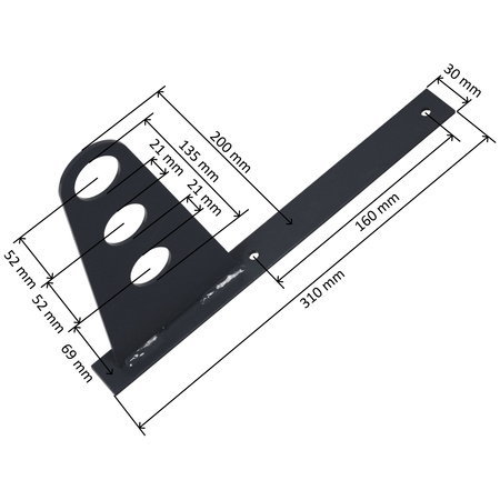 Komplettes 3-Rohre Schneefangrohr für Trapezblech, Dachpappe/Bitumen, Bitumenschindeln (Shingles), EPDM/PVC