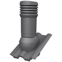 Isolierter Entlüfterkamin DN125 mm für Betondachziegel, Dachziegel - Dachdurchführung für Dachlüftung