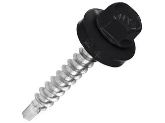 Trapezblech schrauben mit EPDM Dichtscheibe 4,8 mm x 55 mm für Holzunterkonstruktionen