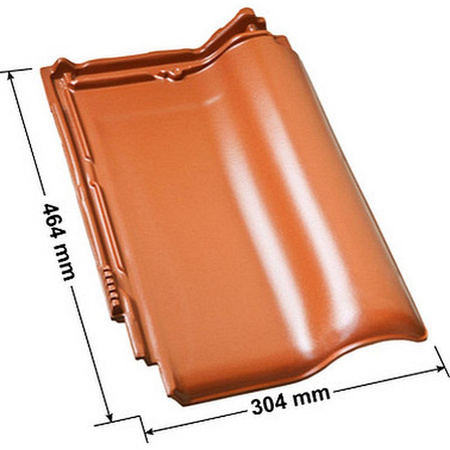 Isolierter Entlüfterkamin DN125 mm für Tondachziegel, Dachziegel - Dachdurchführung für Dachlüftung