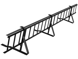 Komplettes Schneefanggitter 1,50 m Parotec für Dachziegel und Dachsteine