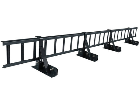Komplettes Schneefanggitter 1,50 m x 15 cm Parotec für Stehfalzblech, Doppelfalz Blech, Blechdach