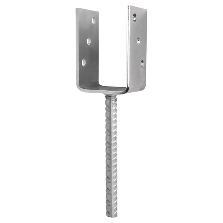 [LB-02] Tischlerei Stützenfuß Typ U für Bauwesen Montage 80 x 60 x 125 x 5 mm