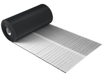 Wand- / Kaminanschlussband Parotec 2D-plisiertes Aluminium 300 mm x 5 m