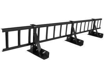Komplettes Schneefanggitter 150 cm x 20 cm Parotec für Stehfalzblech, Doppelfalz Blech, Blechdach