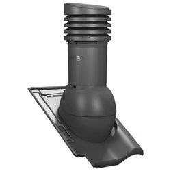 Verstellbarer Entlüfterkamin DN125 mm für Tondachziegel, Dachziegel - Dachdurchführung für Dachlüftung