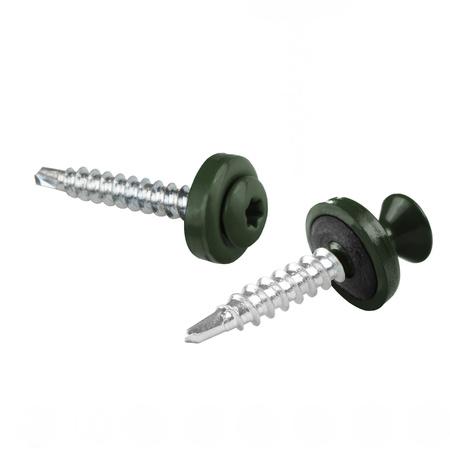 PAROTEC Trapezblechschrauben 4,8 mm x 35 mm, 250 Stück Selbstschneidende Schrauben mit EPDM Dichtscheibe Torx Linsenkopf