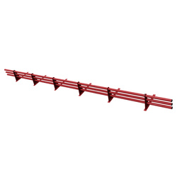Komplettes 3-Rohre Schneefangrohr für Trapezblech, Dachpappe/Bitumen, Bitumenschindeln (Shingles), EPDM/PVC