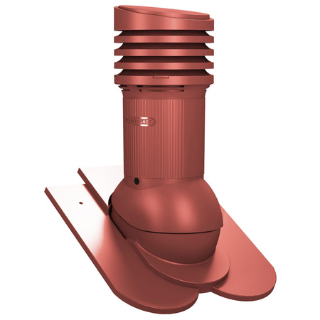 Isolierter Entlüfterkamin DN125 mm für Tondachziegel, Dachziegel - Dachdurchführung für Dachlüftung