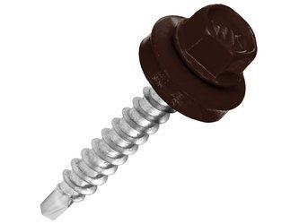 Trapezblech schrauben mit EPDM Dichtscheibe 4,8 mm x 25 mm für Holzunterkonstruktionen