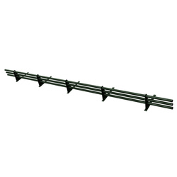 Komplettes 3-Rohre Schneefangrohr für Trapezblech, Dachpappe/Bitumen, Bitumenschindeln (Shingles), EPDM/PVC