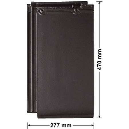 Isolierter Entlüfterkamin DN125 mm für Tondachziegel, Dachziegel - Dachdurchführung für Dachlüftung