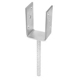 [LB-01] Tischlerei Stützenfuß Typ U für Bauwesen Montage 70 x 60 x 125 x 5 mm