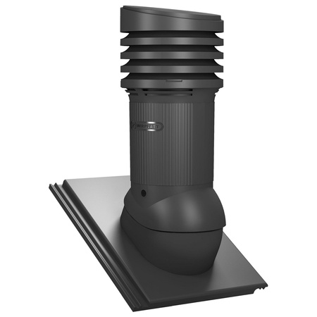 Wärmgedämmter PP-Dachlüfter mit Kondensat Abführung Tile EVO 150 mm für Beton Dachsteine