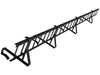 Komplettes Schneefanggitter 150 cm x 15 cm Parotec für Dachsteine, Dachziegel und Biberschwanzziegel zum Einhängen auf der Lattung