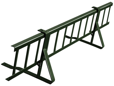 Komplettes Schneefanggitter 150 cm x 20 cm Parotec für Dachziegel und Dachsteine zum Einschrauben
