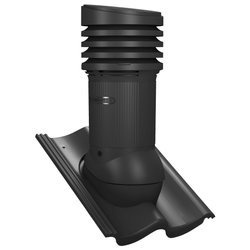 Verstellbarer PP-Dachlüfter mit Kondensat Abführung Tile EVO 150 mm für Beton Dachsteine