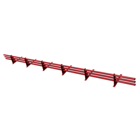 Komplettes 3-Rohre Schneefangrohr für Trapezblech, Dachpappe/Bitumen, Bitumenschindeln (Shingles), EPDM/PVC