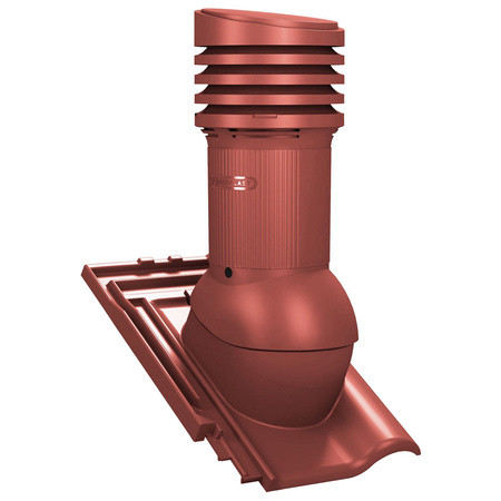 Verstellbarer Entlüfterkamin DN125 mm für Tondachziegel, Dachziegel - Dachdurchführung für Dachlüftung