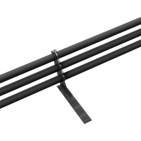 Komplettes 3-Rohre Schneefangrohr für Trapezblech, Dachpappe/Bitumen, Bitumenschindeln (Shingles), EPDM/PVC