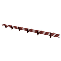 Komplettes 3-Rohre Schneefangrohr für Trapezblech, Dachpappe/Bitumen, Bitumenschindeln (Shingles), EPDM/PVC
