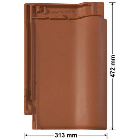 Isolierter Entlüfterkamin DN125 mm für Tondachziegel, Dachziegel - Dachdurchführung für Dachlüftung