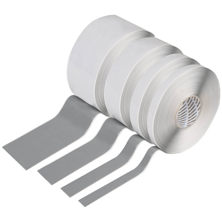 Parotec Doppelseitiges Butyl Klebeband, Selbstklebend Butylband, Selbstdichtendes ButylKleber, Butyldichtband, Flexible Abdichtung, Wasserdichtes, Butylschnur Dicke 3 mm, Grau