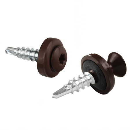 PAROTEC Trapezblechschrauben 4,8 mm x 20 mm, 250 Stück Selbstschneidende Schrauben mit EPDM Dichtscheibe Torx Linsenkopf