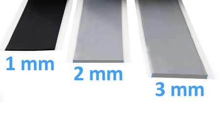 Parotec Doppelseitiges Butyl Klebeband, Selbstklebend Butylband, Selbstdichtendes ButylKleber, Butyldichtband, Flexible Abdichtung, Wasserdichtes, Butylschnur Dicke 2 mm, Grau