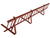Komplettes Schneefanggitter 150 cm x 15 cm Parotec für platte Eindeckungen: Pappe, Dachschindel, Flachblech und Trapezblech