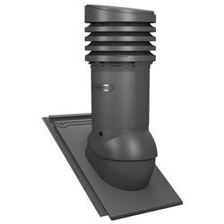 Wärmgedämmter PP-Dachlüfter mit Kondensat Abführung Tile EVO 150 mm für keramische Dachziegel
