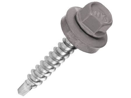 Trapezblech schrauben mit EPDM Dichtscheibe 4,8 mm x 25 mm für Holzunterkonstruktionen