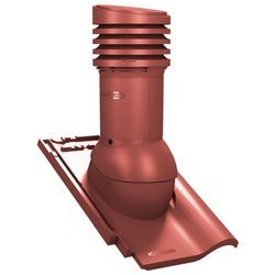 Isolierter Entlüfterkamin DN125 mm für Tondachziegel, Dachziegel - Dachdurchführung für Dachlüftung