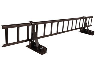 Komplettes Schneefanggitter 1,50 m x 15 cm Parotec für Stehfalzblech, Doppelfalz Blech, Blechdach
