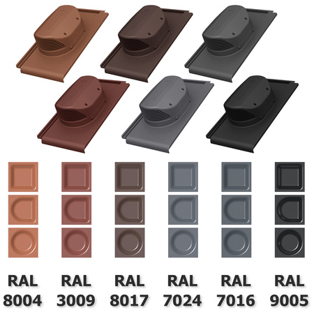 Dachfläche Entlüfter Parotec für keramische Dachziegel