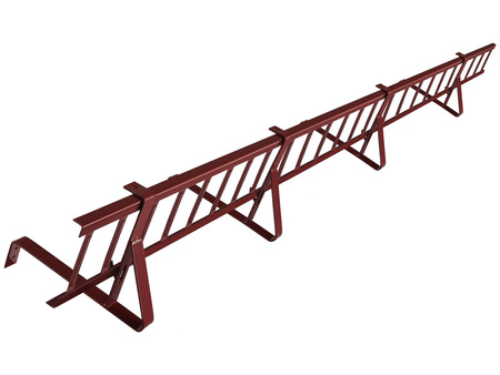 Komplettes Schneefanggitter 150 cm x 20 cm Parotec für Biberschwanzziegel, Dachsteine und Dachziegel