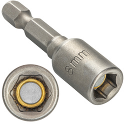 Magnet Bit SW8 x 48 mm für Sechskantschrauben / Farmerschrauben