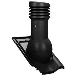 Isolierter Entlüfterkamin DN125 mm für Tondachziegel, Dachziegel - Dachdurchführung für Dachlüftung