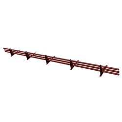Komplettes 3-Rohre Schneefangrohr für Trapezblech, Dachpappe/Bitumen, Bitumenschindeln (Shingles), EPDM/PVC