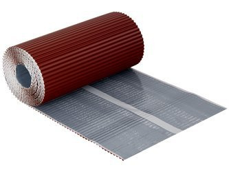 Wand- / Kaminanschlussband Parotec  2D-plisiertes Blei 300 mm 5 m