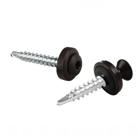 PAROTEC Trapezblechschrauben 4,8 mm x 35 mm, 250 Stück Selbstschneidende Schrauben mit EPDM Dichtscheibe Torx Linsenkopf