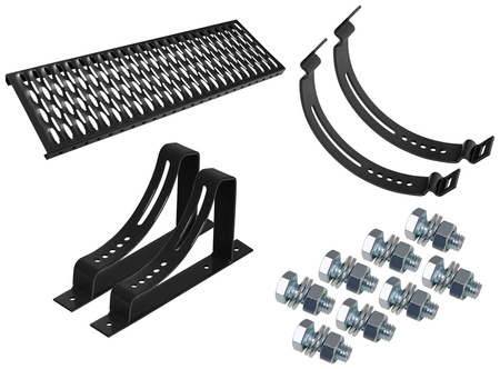 Komplettes Dachtritt Parotec für platte Eindeckung: Bitumenschindel, Pappe, Trapezblech usw.
