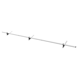 Komplettes 1-Rohr Schneefangrohr für Trapezblech, Dachpappe/Bitumen, Bitumenschindeln (Shingles), EPDM/PVC