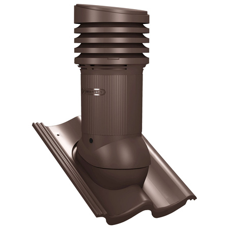 Verstellbarer PP-Dachlüfter mit Kondensat Abführung Tile EVO 150 mm für Beton Dachsteine