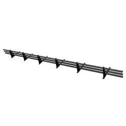 Komplettes 3-Rohre Schneefangrohr für Trapezblech, Dachpappe/Bitumen, Bitumenschindeln (Shingles), EPDM/PVC