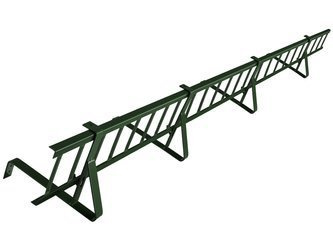 Komplettes Schneefanggitter 150 cm x 20 cm Parotec für Biberschwanzziegel, Dachsteine und Dachziegel