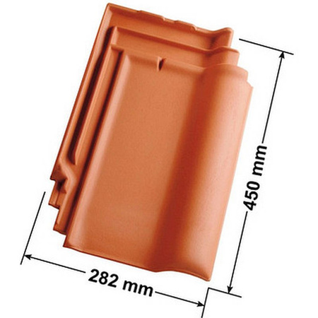 Isolierter Entlüfterkamin DN125 mm für Tondachziegel, Dachziegel - Dachdurchführung für Dachlüftung