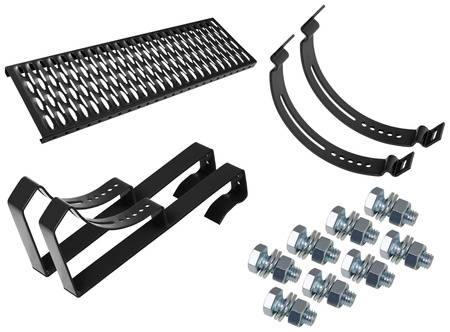 Komplettes Dachtritt Parotec für Dachsteine, Dachziegel und Biberschwanzziegel zum Einhängen auf der Latte