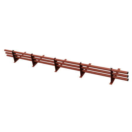 Komplettes 3-Rohre Schneefangrohr für Trapezblech, Dachpappe/Bitumen, Bitumenschindeln (Shingles), EPDM/PVC